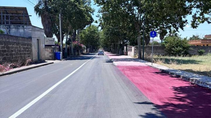 Galatina: ultimati i lavori della pista ciclopedonale, riapre al traffico viale Carlo Alberto Dalla Chiesa