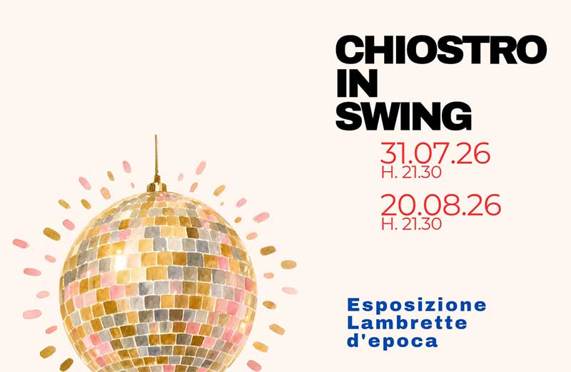 “Chiostro in Swing”: due serate di musica con “Lindy Hop Stories” e la rassegna “Onde di cultura”