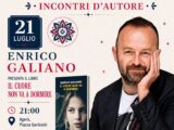 Enrico Galiano presenta il suo ultimo lavoro “Il cuore non va a dormire”