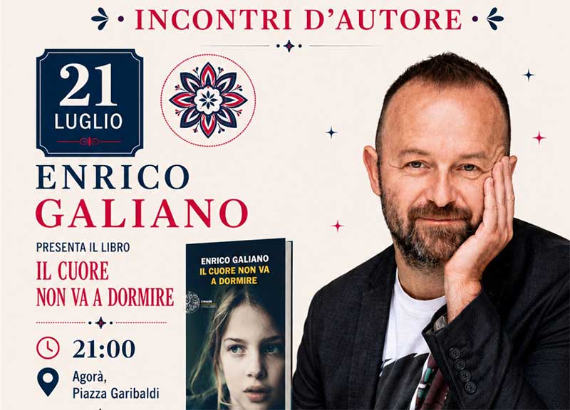 Enrico Galiano presenta il suo ultimo lavoro “Il cuore non va a dormire”