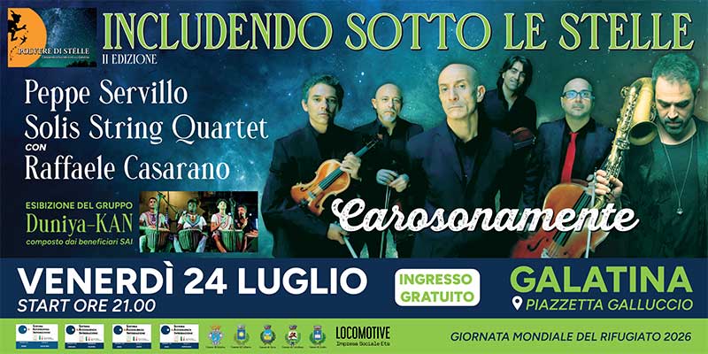 “Includendo sotto le stelle”: a Galatina un evento per favorire il dialogo e l’incontro fra culture