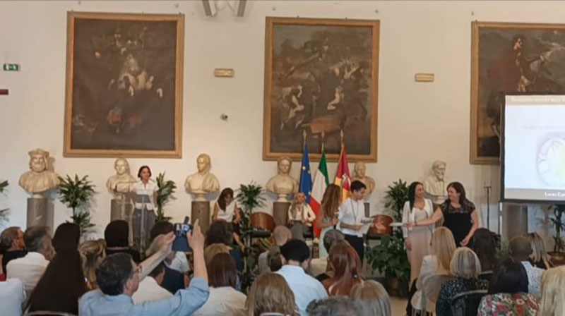 Francesco Marra del liceo Colonna di Galatina premiato al Premio Internazionale Letteratura Italiana Contemporanea