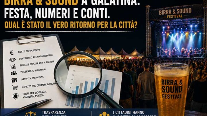 “Birra & Sound”, quanto è costata davvero a Galatina? E con quale ritorno per la comunità?