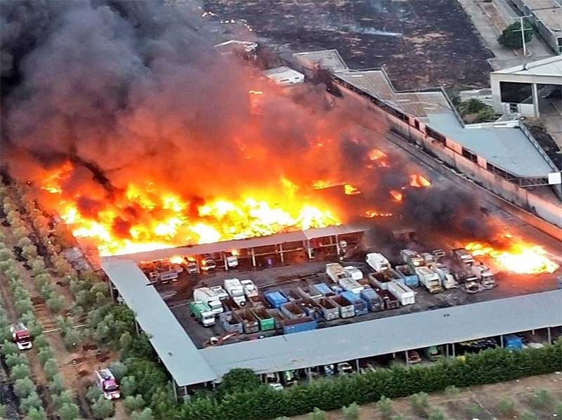 Incendio ecocentro: aggiornamenti sulle verifiche e sulle misure a tutela dei cittadini