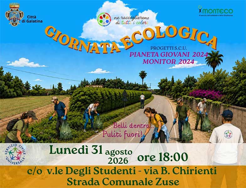 A Galatina la Giornata ecologica “Ne raccoglieremo di tutti i colori”