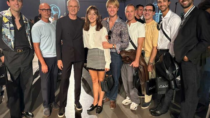 Lo stilista salentino Gianni Calignano alla Milano Fashion Week con la sua nuova collezione