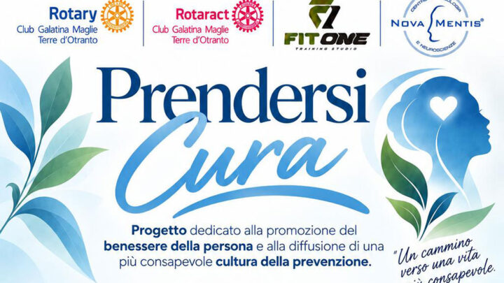 Il Rotary Club di Galatina presenta il progetto “Prendersi Cura” dedicato al benessere della persona