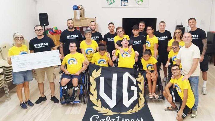 Dagli spalti alla solidarietà: i tifosi del Galatina Calcio al fianco di Abilmente Insieme OdV