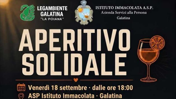Galatina: un “Aperitivo solidale” con proiezioni, musica, arte e momenti di condivisione