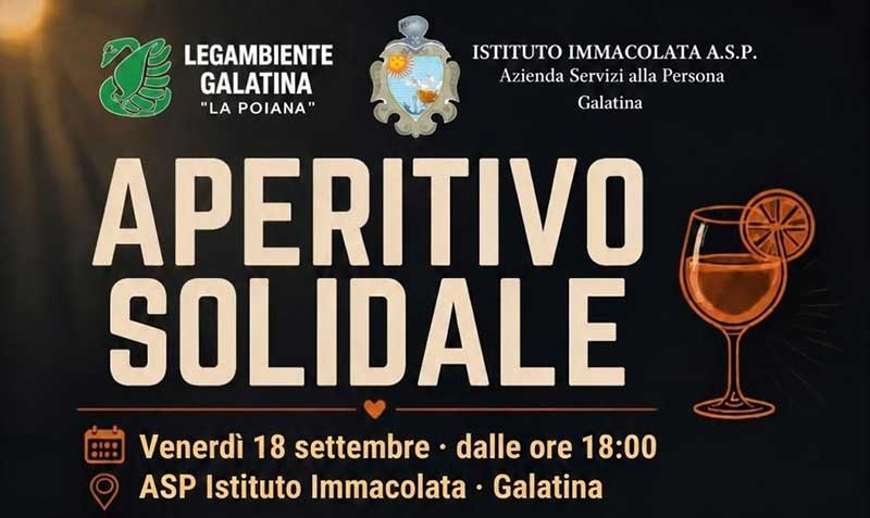 Galatina: un “Aperitivo solidale” con proiezioni, musica, arte e momenti di condivisione