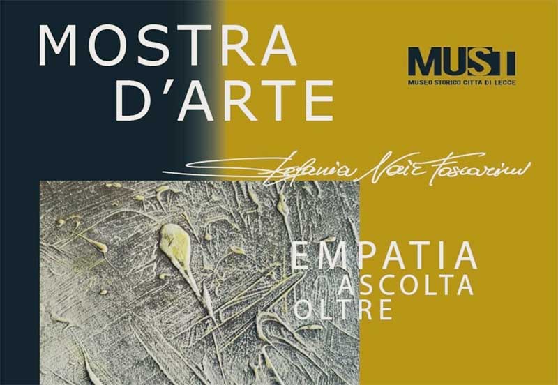 “Empatia. Ascolta. Oltre”, una personale di pittura di Stefania Nair Foscarini