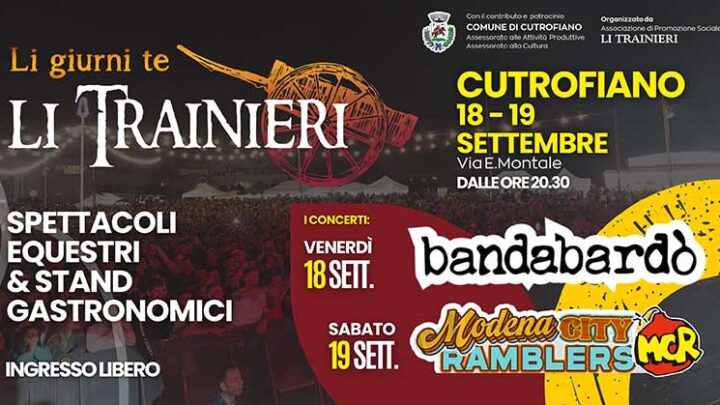 “Li giurni te li trainieri”: l’identità del territorio tra spettacoli, gastronomia, cultura e musica dal vivo