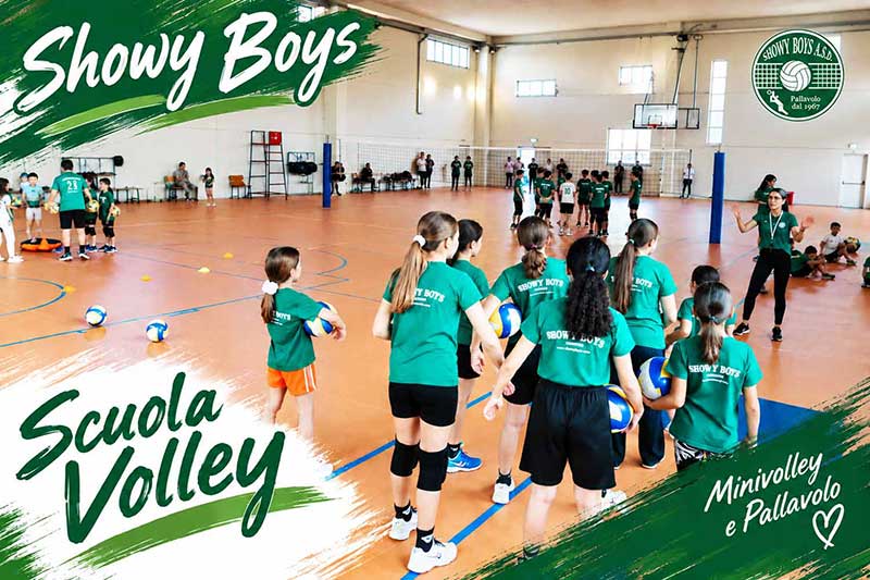 Grande partecipazione ed entusiasmo ai nuovi corsi di pallavolo della Showy Boys Galatina