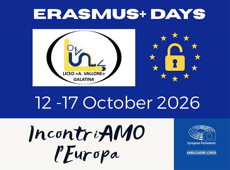 Il liceo Vallone di Galatina incontra l’Europa: una settimana di Erasmus Days tra culture, scuola e territorio