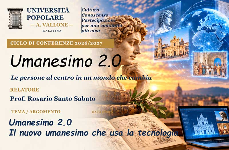 A Galatina un incontro per esplorare il rapporto tra uomo, innovazione e intelligenza artificiale
