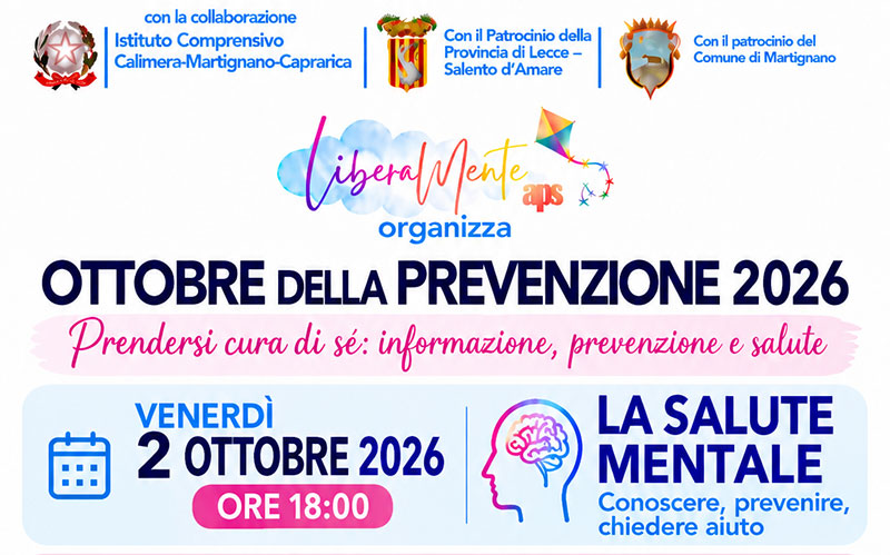 “Ottobre della Prevenzione 2026”. La Provincia presenta una serie incontri dedicati alla salute